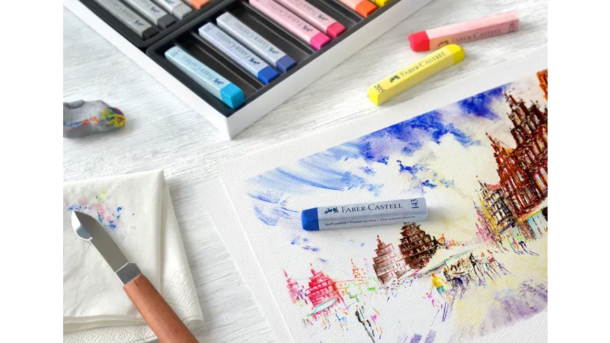 FABER-CASTELL Softpastellkreiden 24er Kartonetui