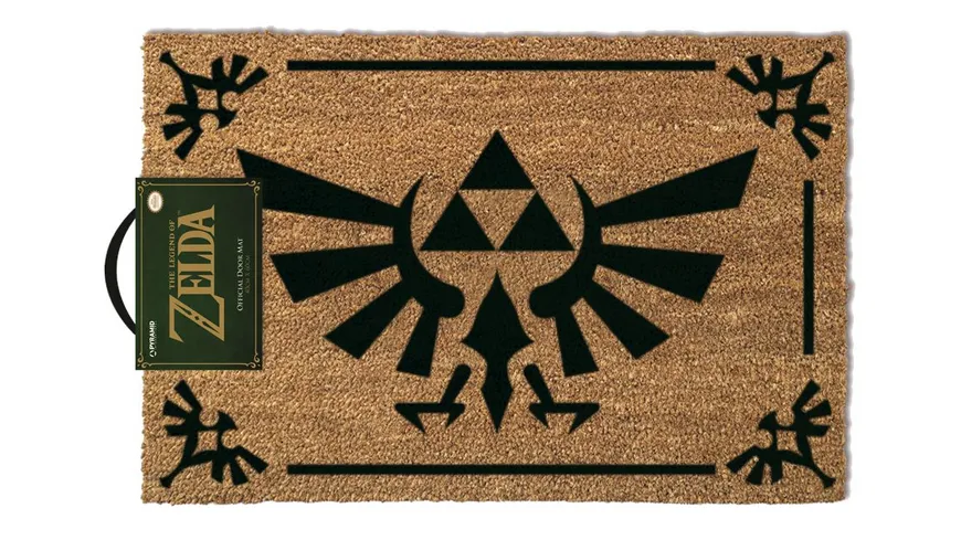 Fußmatte Zelda Triforce Black