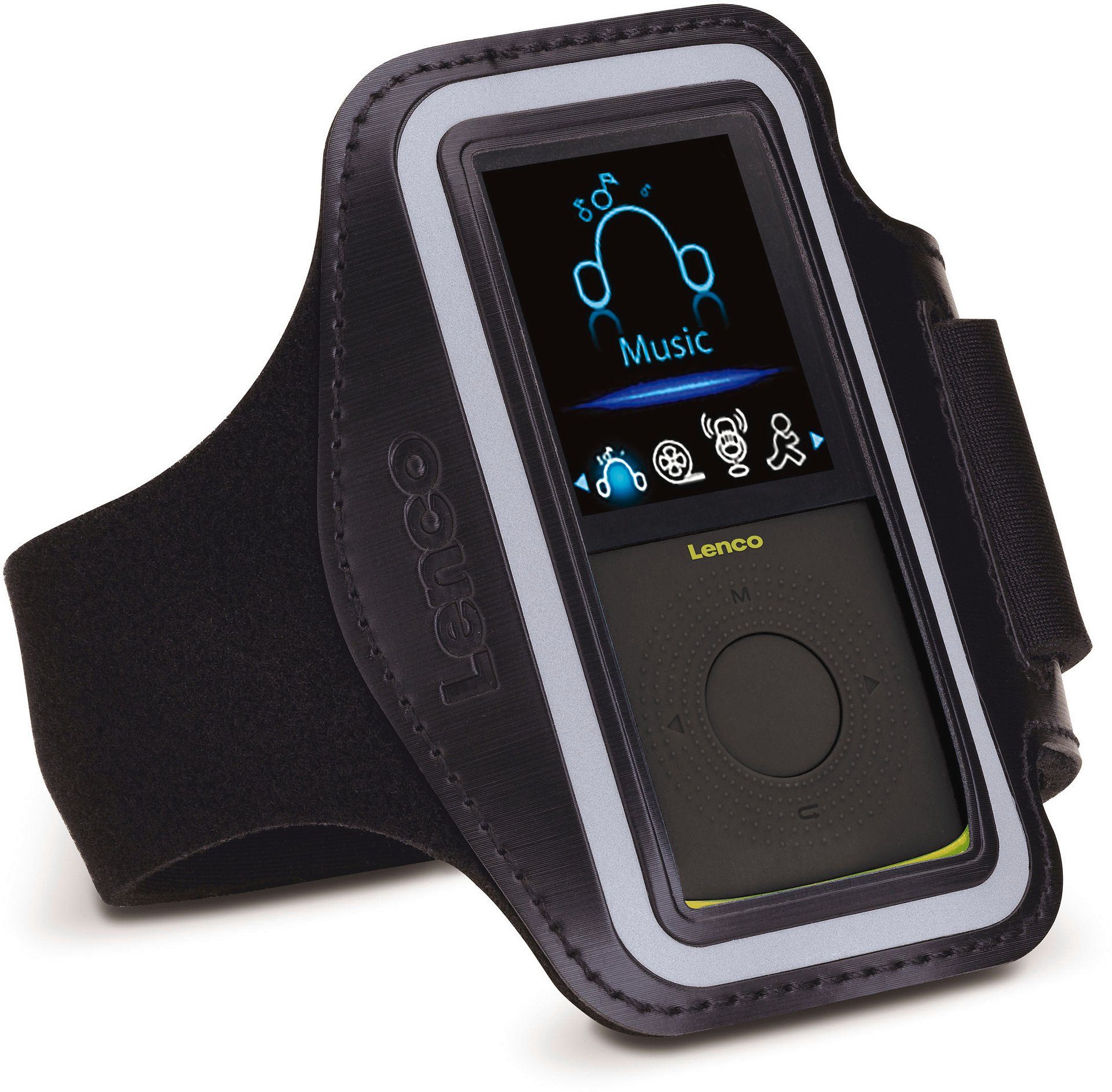 Lenco PODO-153 MP3 Player mit integriertem Schrittzähler MP3-Player (4 GB)