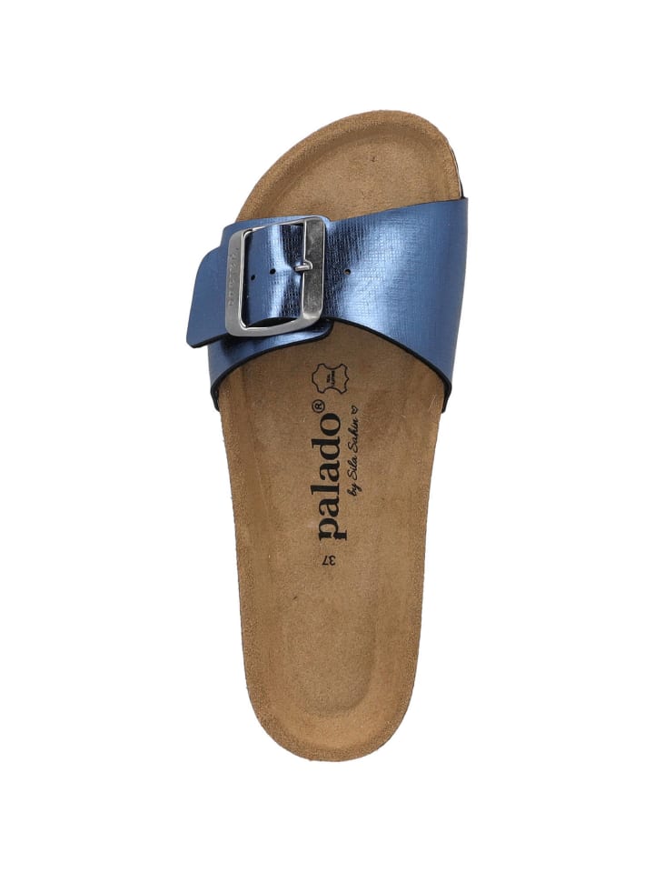palado Pantoletten in blau struktur günstig kaufen