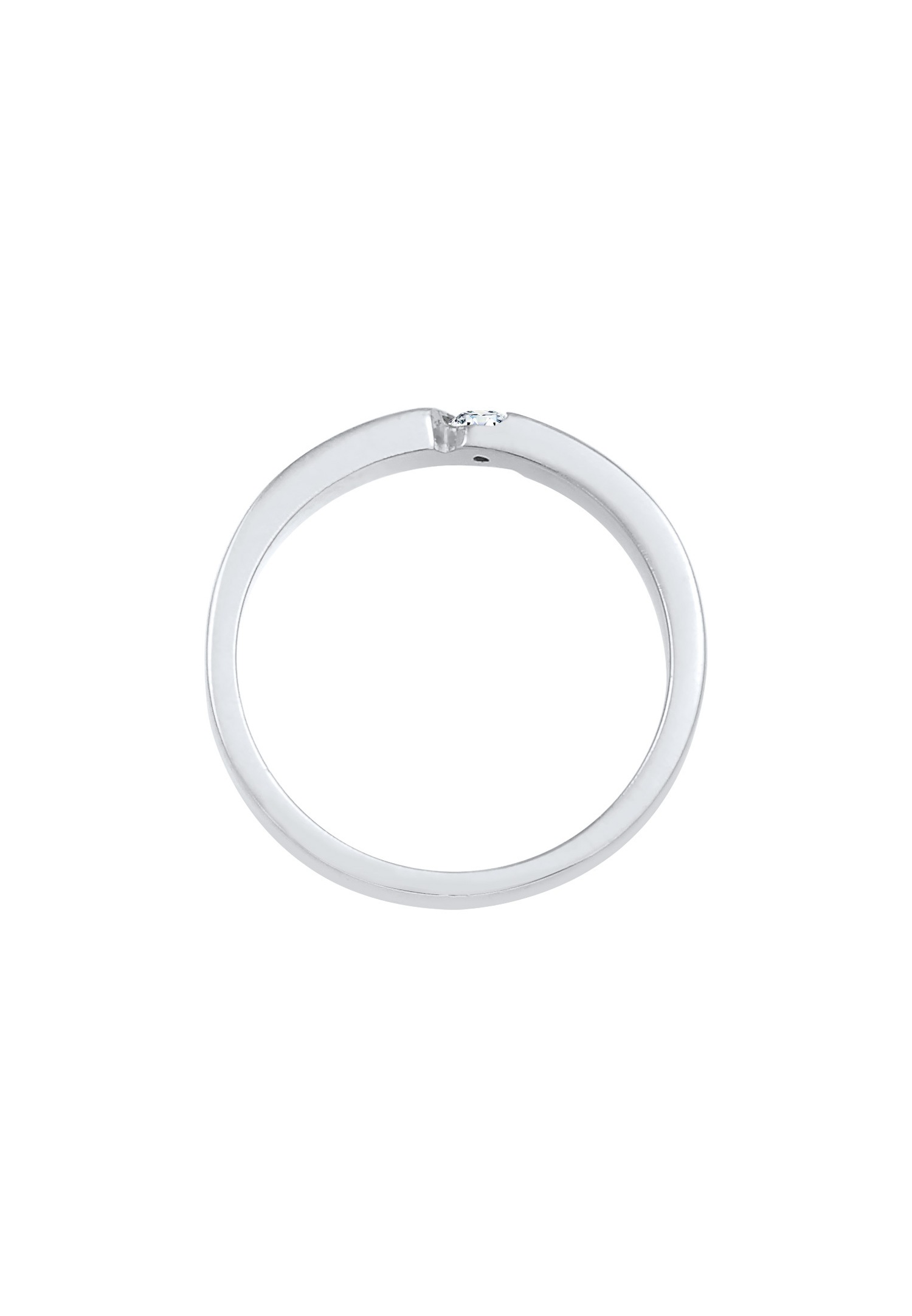 Elli DIAMONDS Прстен са дијамантом (0,06 карата) 925 сребро