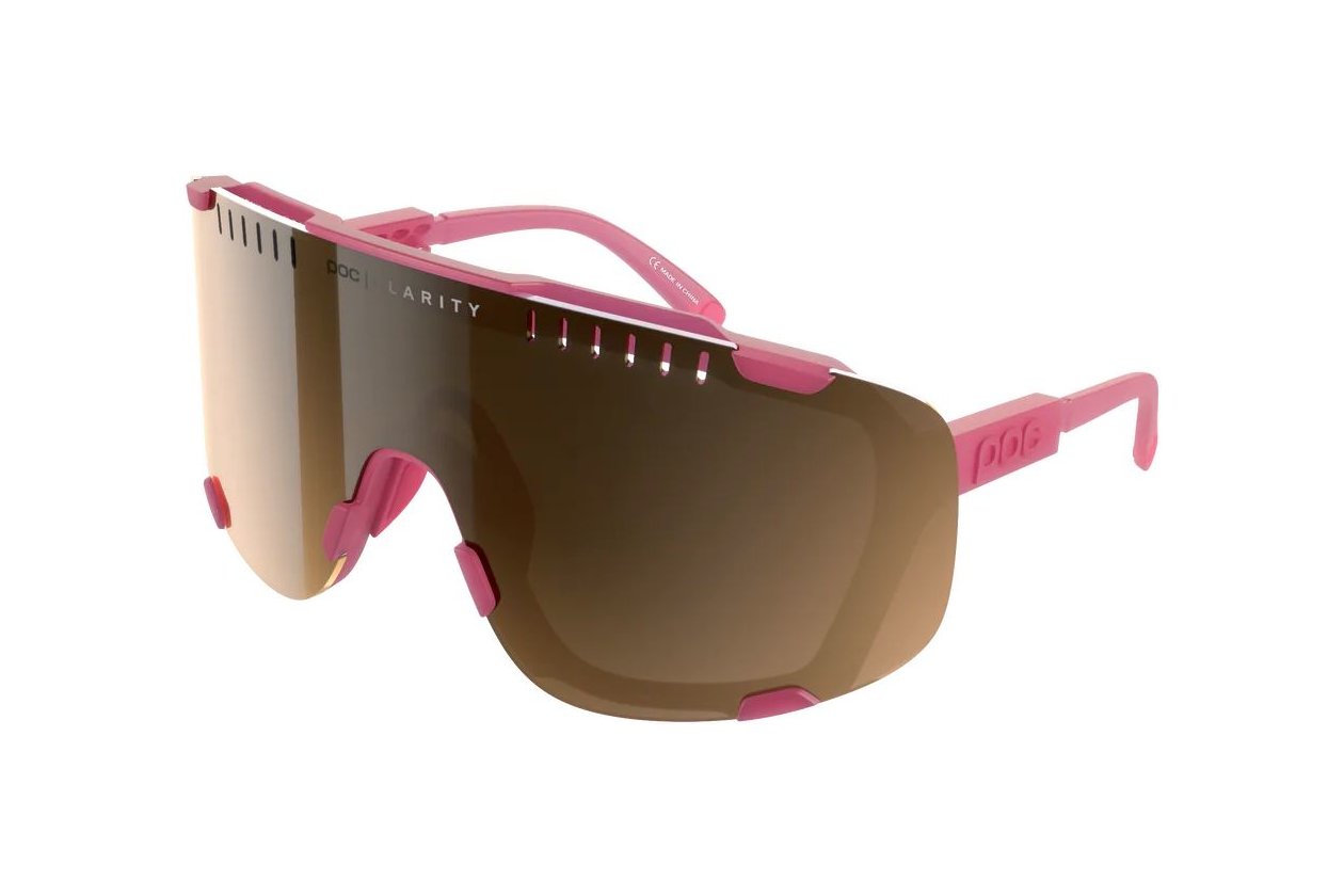 POC Devour - Actinium Pink Translucent/Brown/Silver Mirror