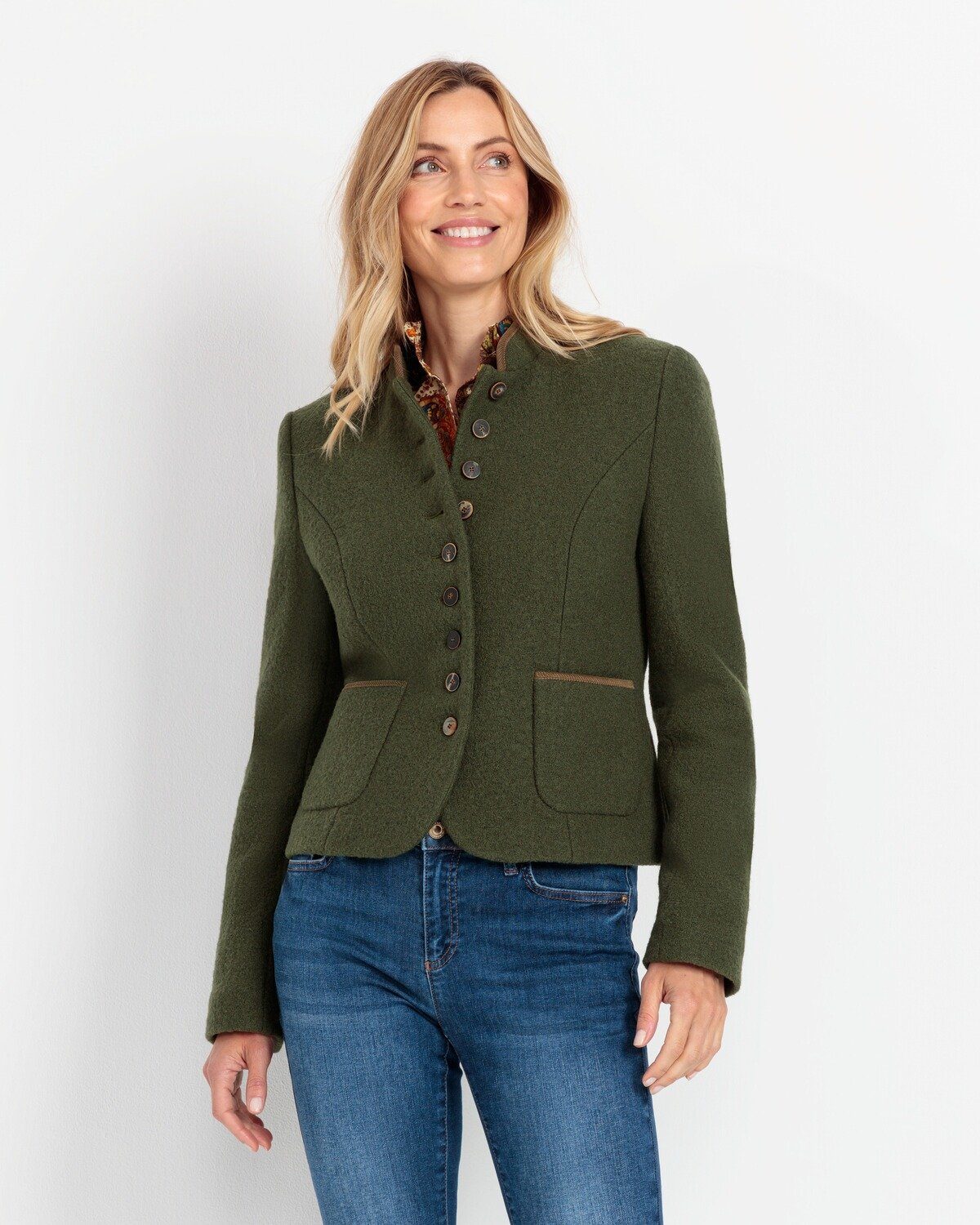 Reitmayer Walkjacke Kurze Stehkragenjacke