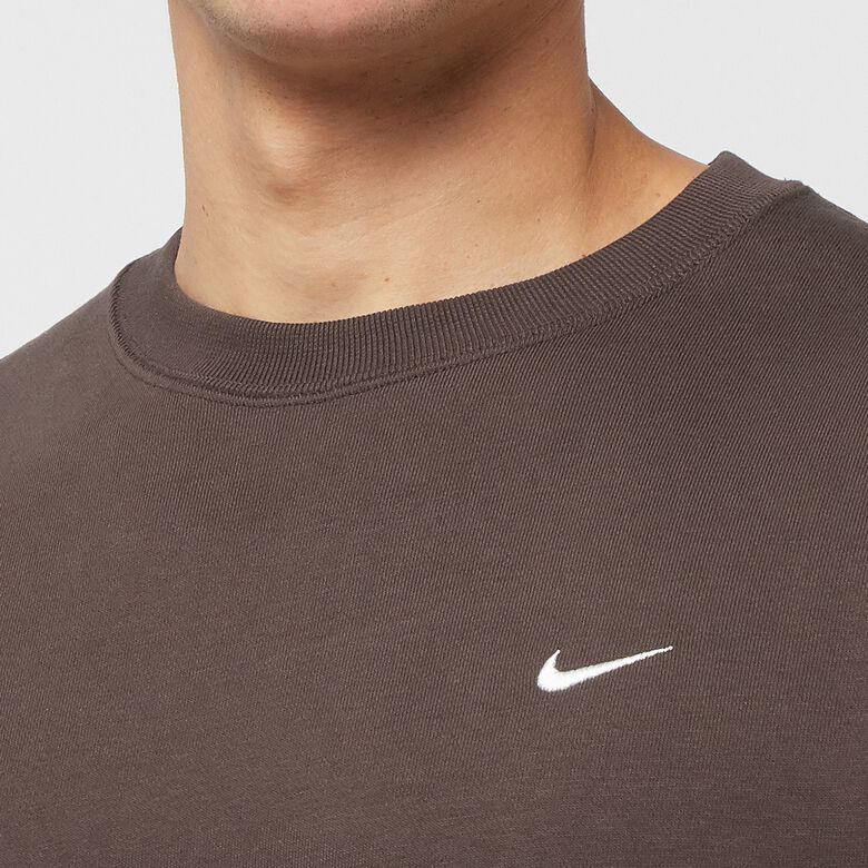 NIKE Solo Swoosh Fleece Crew Sweat baroque brown/white