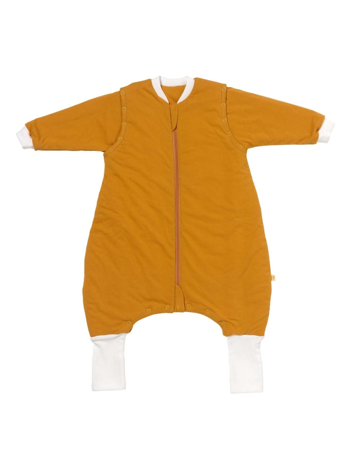 Schlummersack Schlafsack mit Füßen und umklappbaren Bündchen 2.5 Tog in Orange günstig kaufen