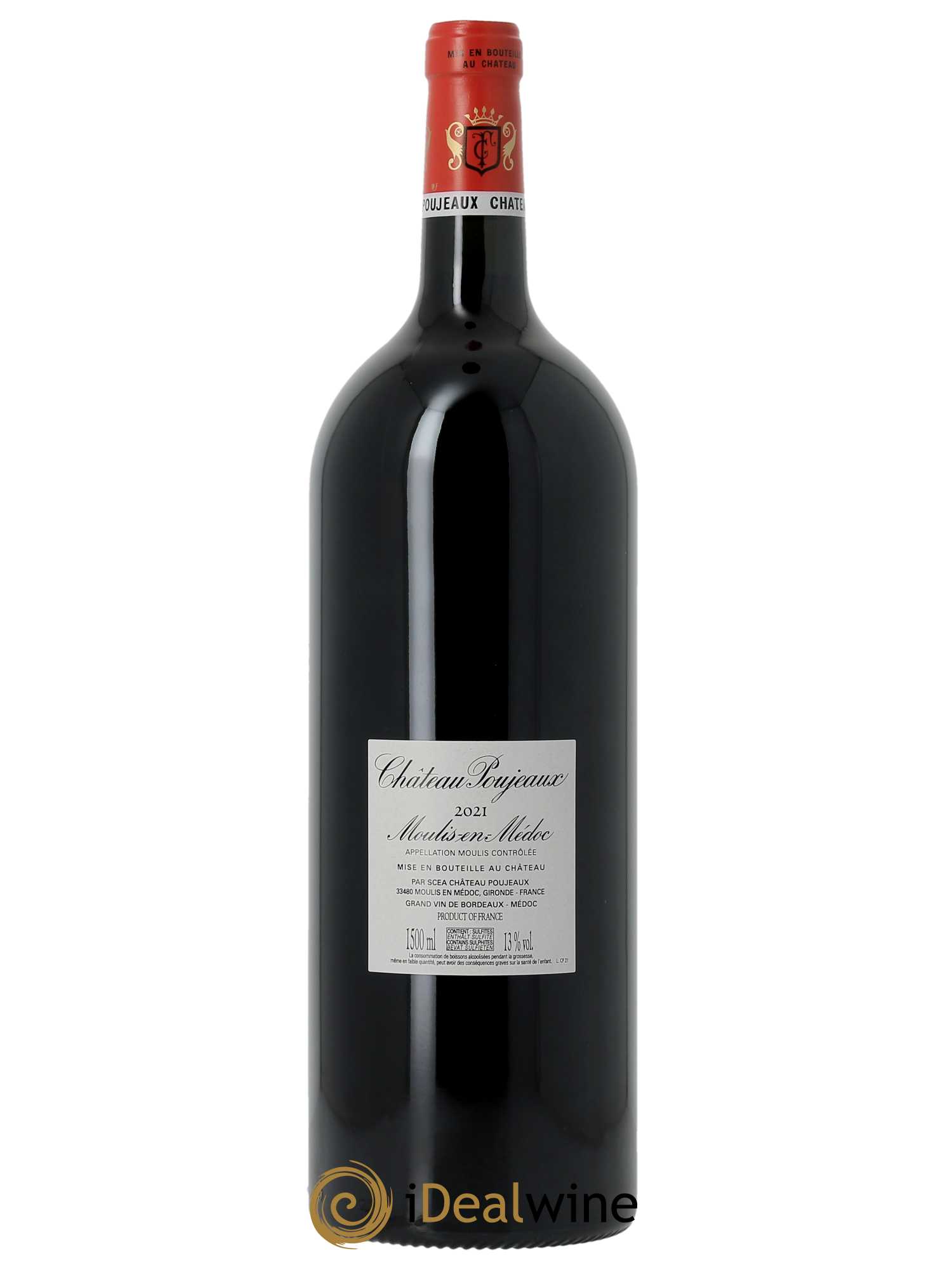 Château Poujeaux (CBO à partir de 6 MG) 2021 - Lot de 1 Magnum