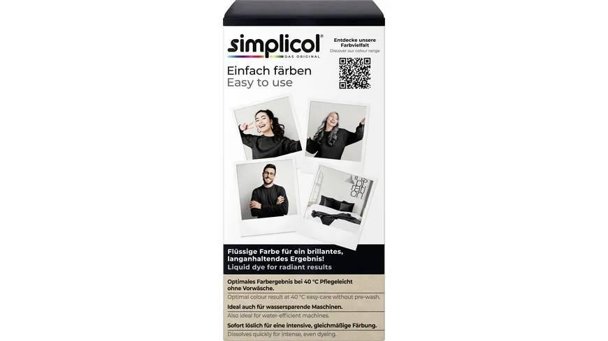 simplicol Textilfarbe intensiv Samt-Schwarz 150 ml
