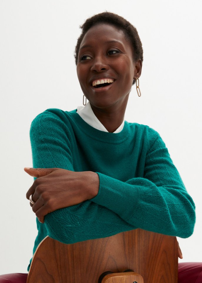 Wollpullover mit Good Cashmere Standard®-Anteil