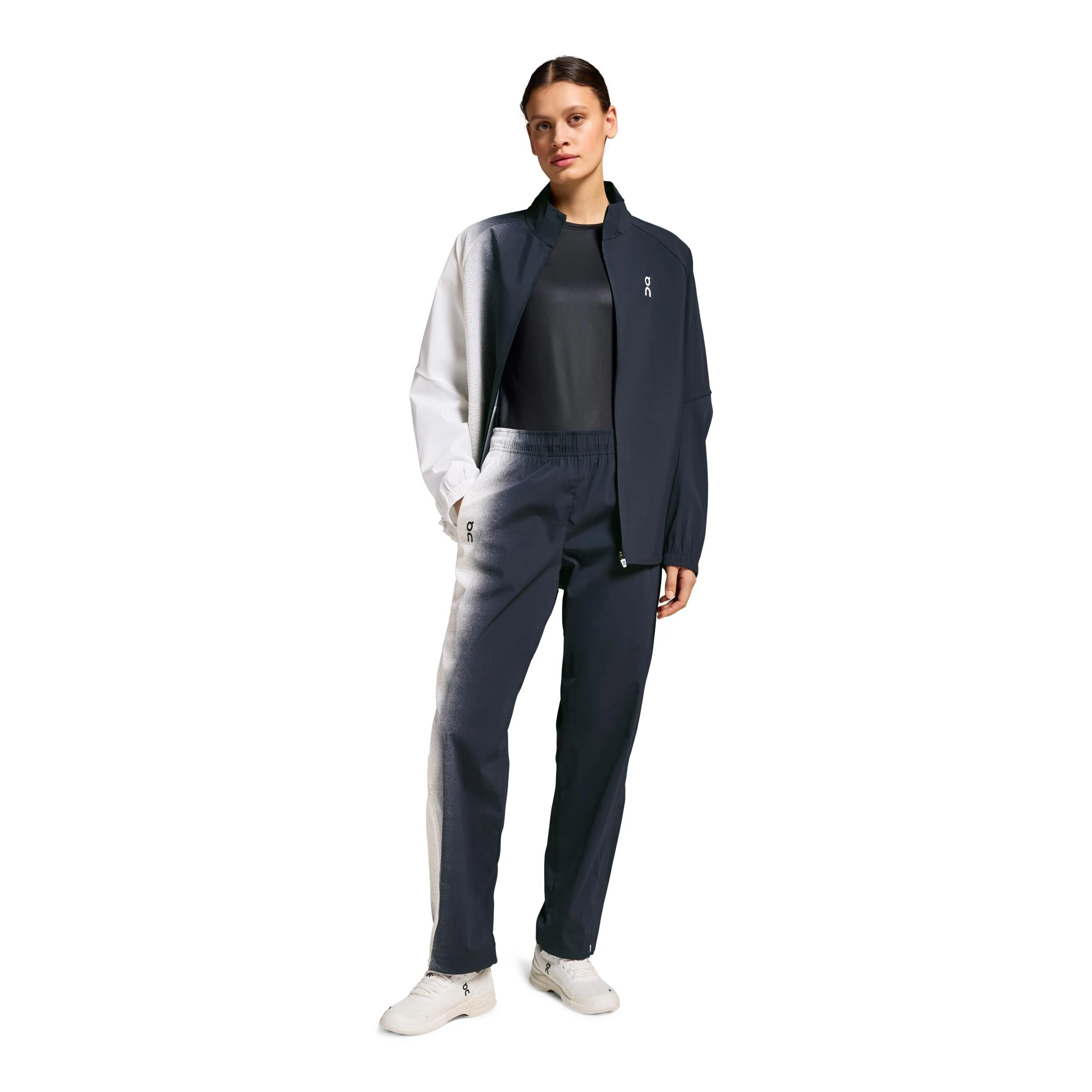 Court Trainingsjacke Damen - Schwarz, Weiß