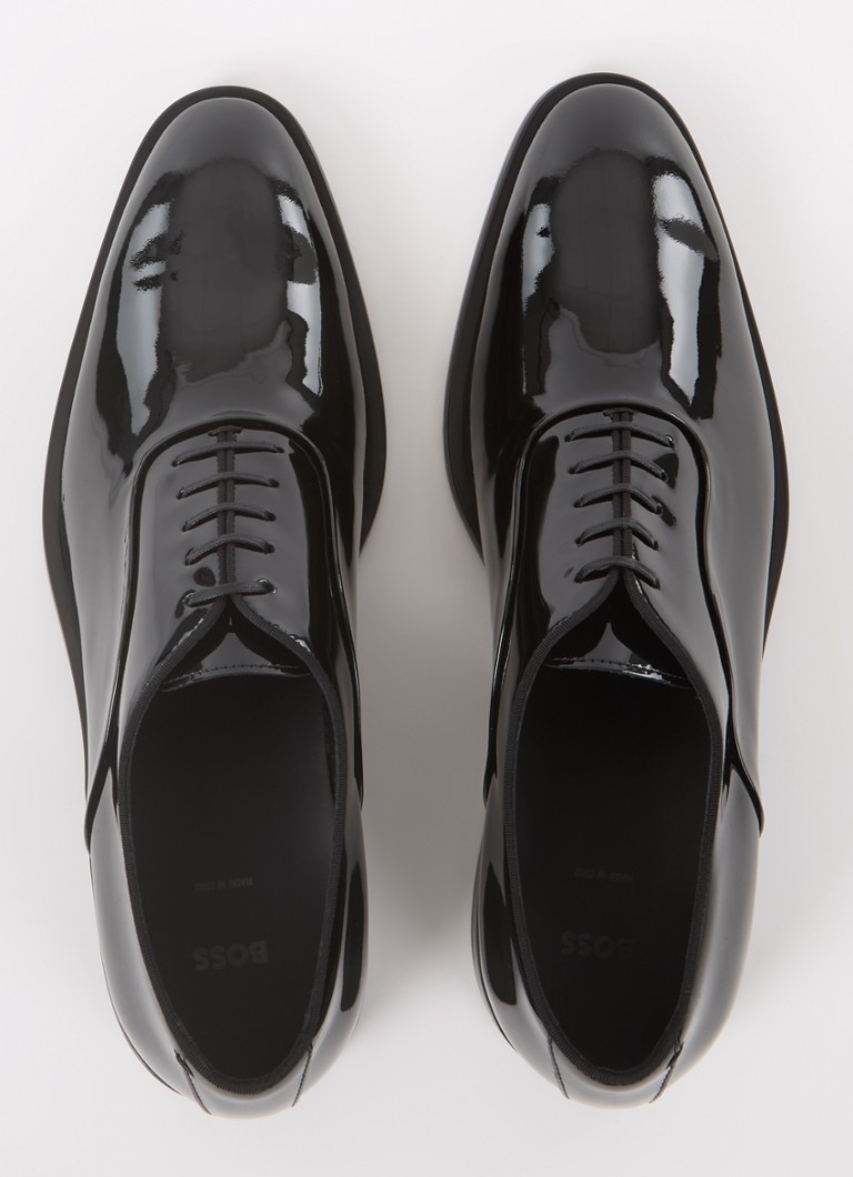 HUGO BOSS Evening Oxford lace-up shoe in calfskin with a patent finish