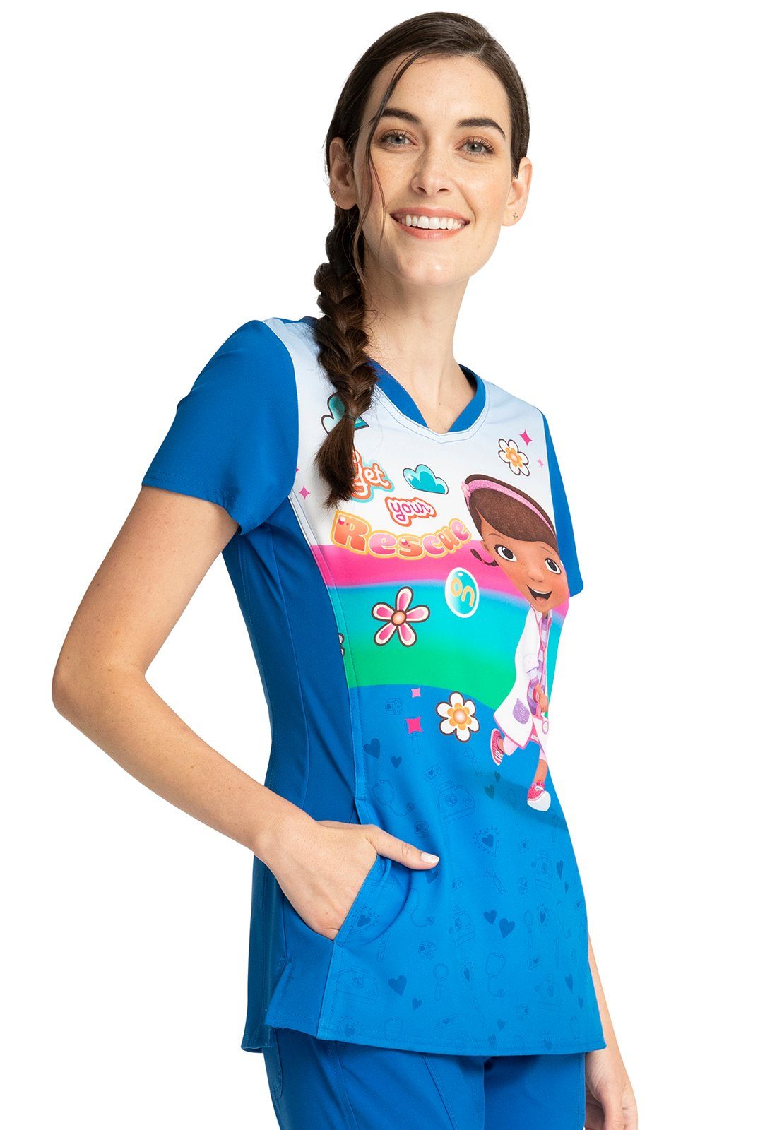 Cherokee Funktionsbluse Bunt bedruckter Damen Kasack 