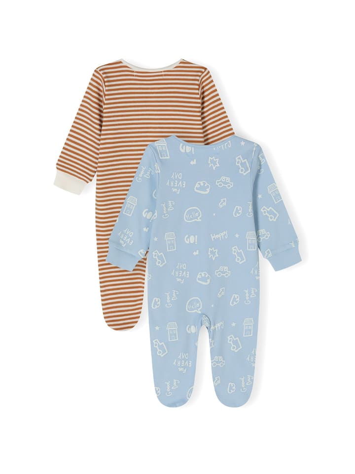 Minoti 2er. Set: Strampler 24babypack17 in beige günstig kaufen