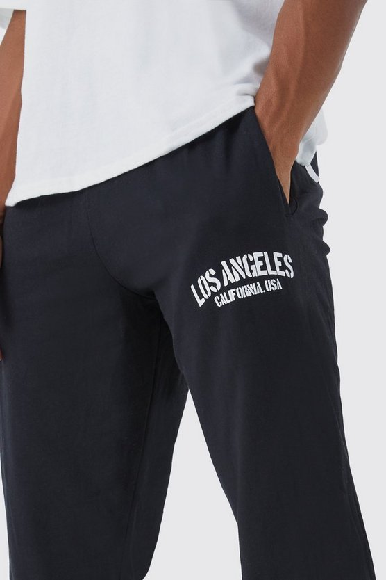 Oversize Jogginghose mit Los Angeles Print