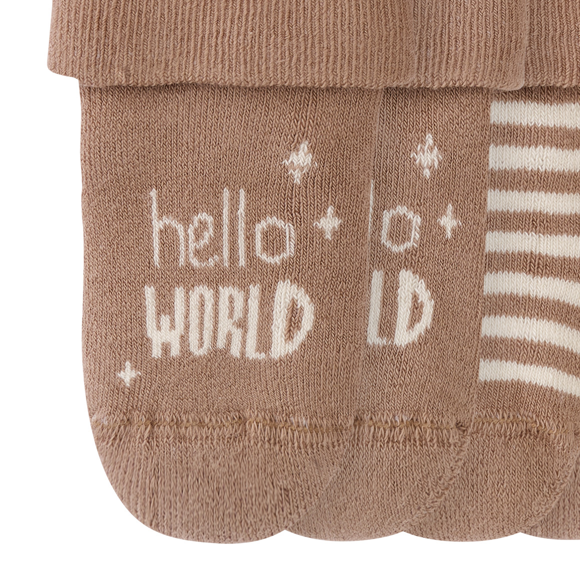 2 Paar Newborn Socken mit Umschlagbündchen