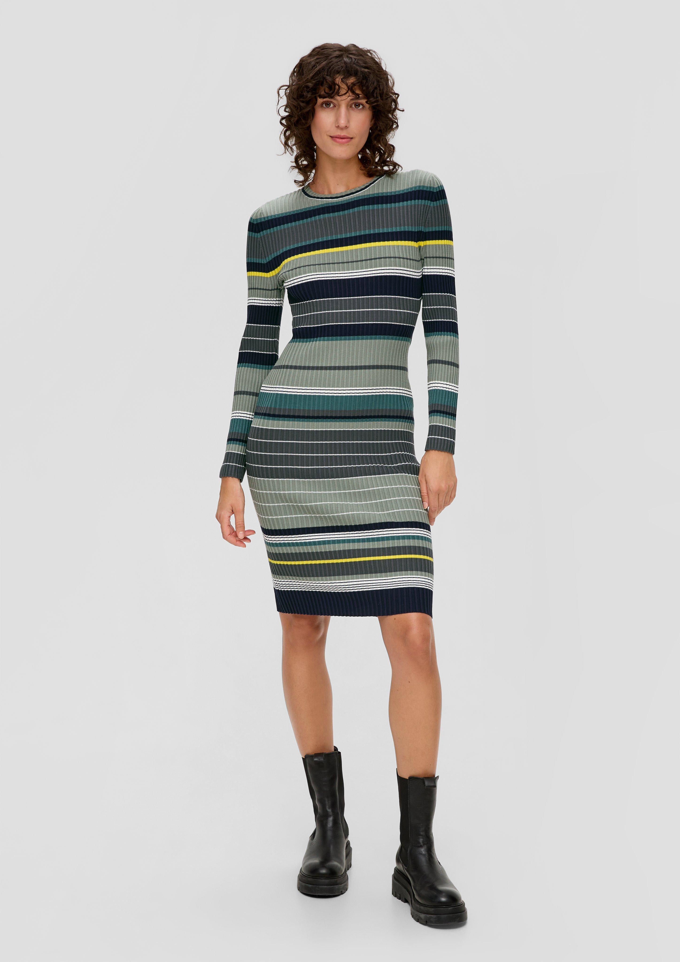 Rippkleid aus Viskosemix  2134498-79G8