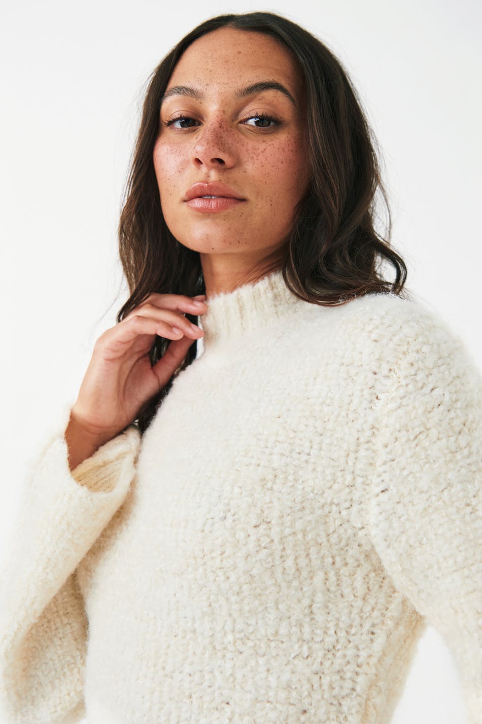 Knitted bouclé dress
