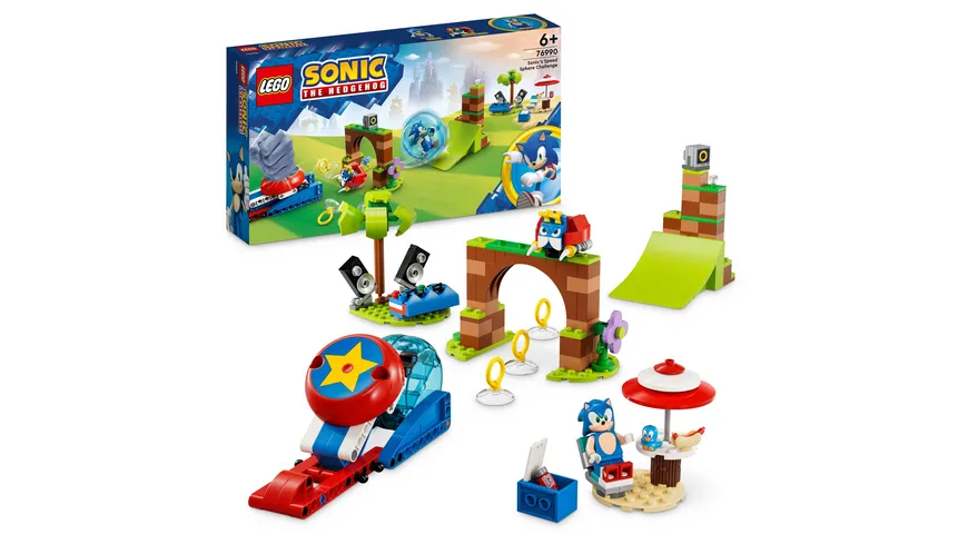 LEGO Sonic the Hedgehog 76990 Sonics Kugel-Challenge Set mit 3 Figuren