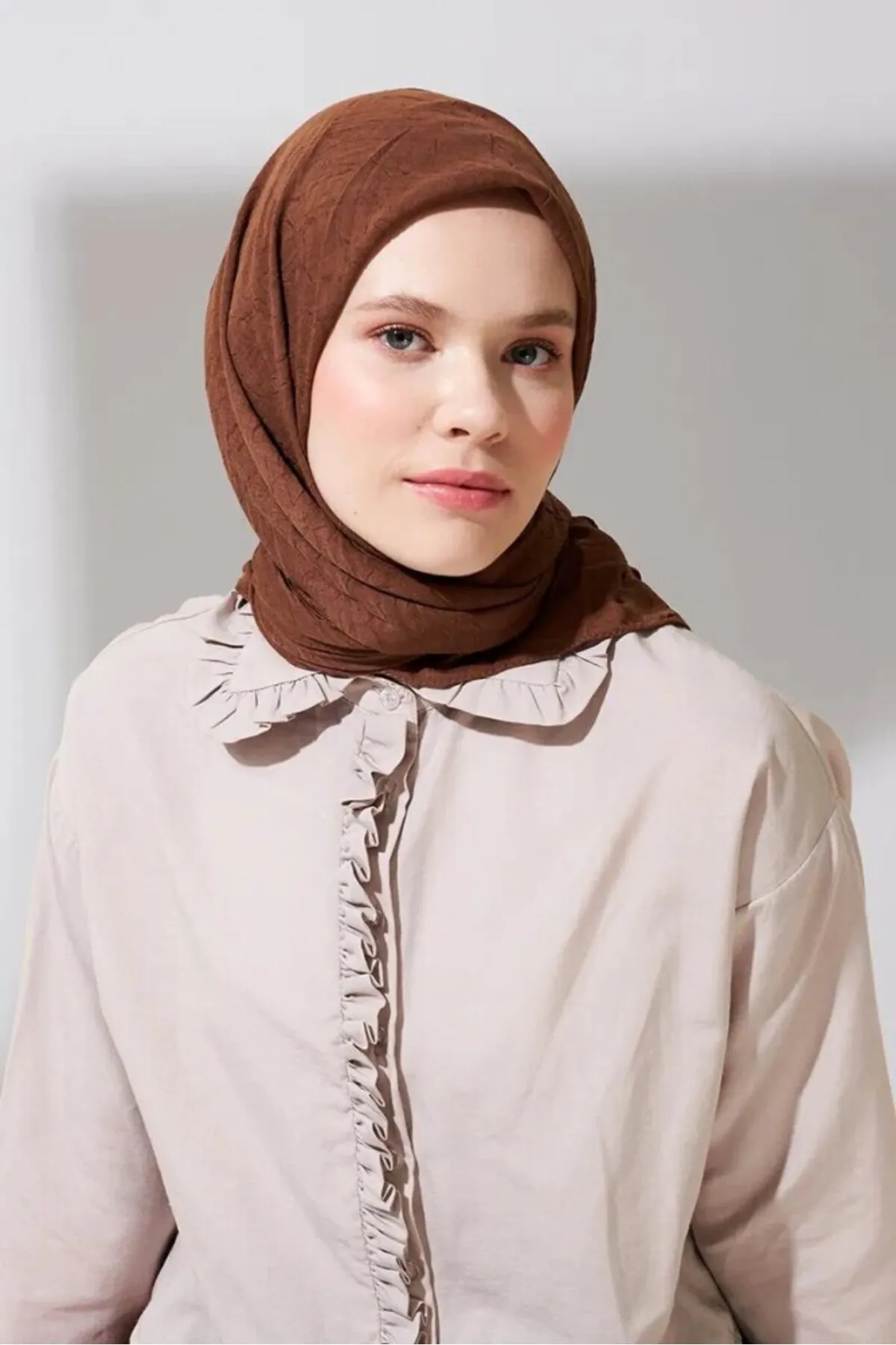 SOYTEMİZ  Hijab Damen Bio-Bambusschal Schal Acıkahve