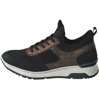 Rieker Slip On Sneaker in schwarz