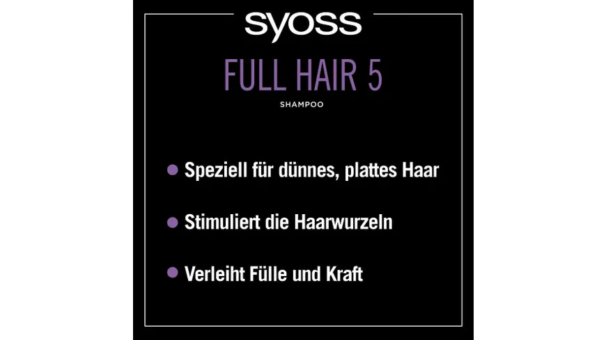 syoss Shampoo Full Hair 5 440 ml 440 ml