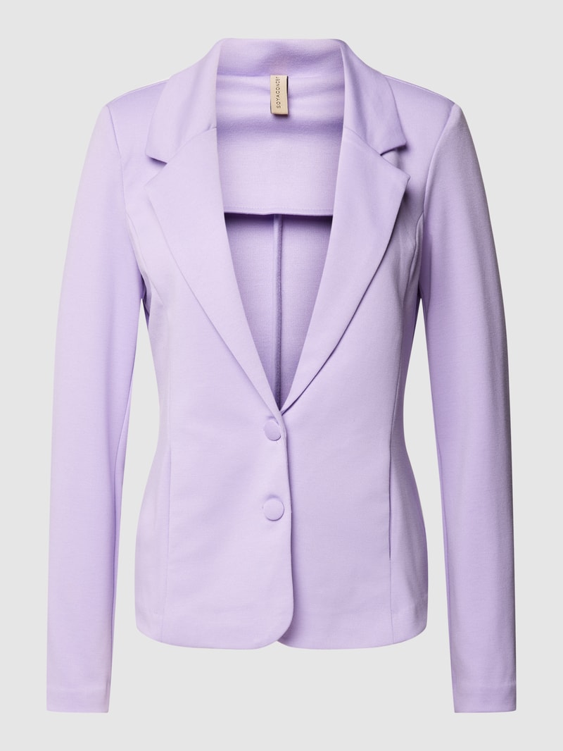 Blazer mit Eingrifftaschen und Knopfverschluss Modell 'Daniela' in flieder