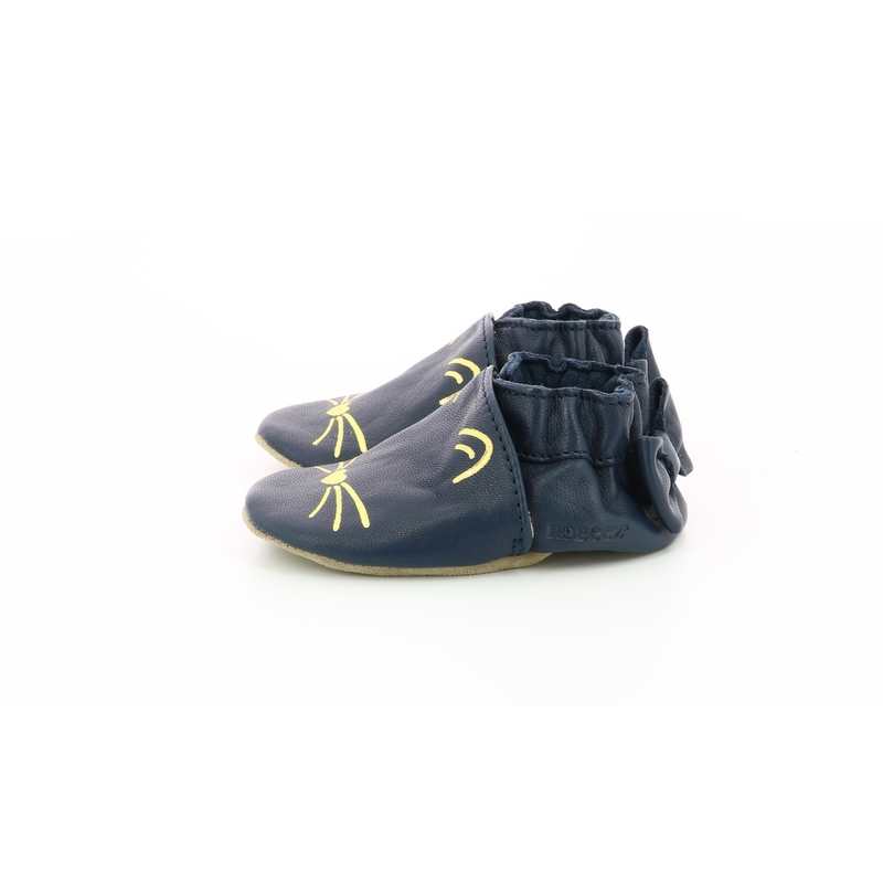 Chaussons cuir tannage vegetal Goldy Cat
