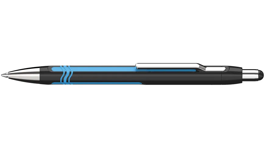 Schneider Kugelschreiber Epsilon XB schwarz/cyan - Mine blau