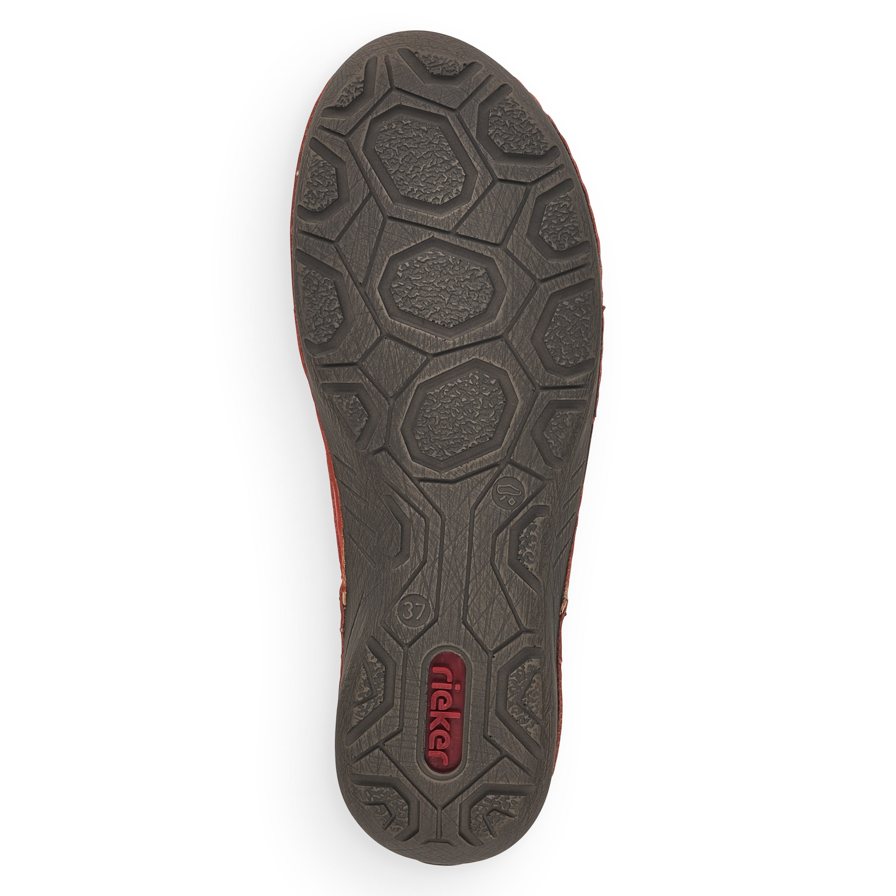 Rieker Damen Schnürschuhe feuerrot