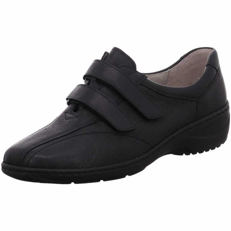 WALDLÄUFER Komfort Slipper schwarz 607302