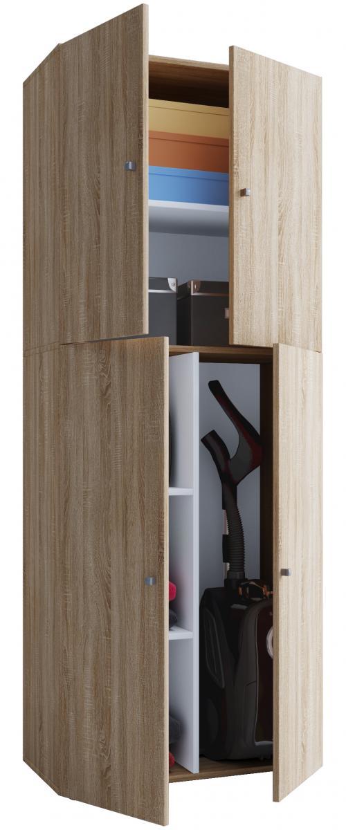 VCM my bath Putzschrank Lona / Sonoma-Eiche