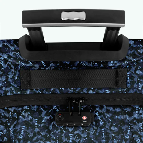 Small Askim blue 2-wheel soft suitcase