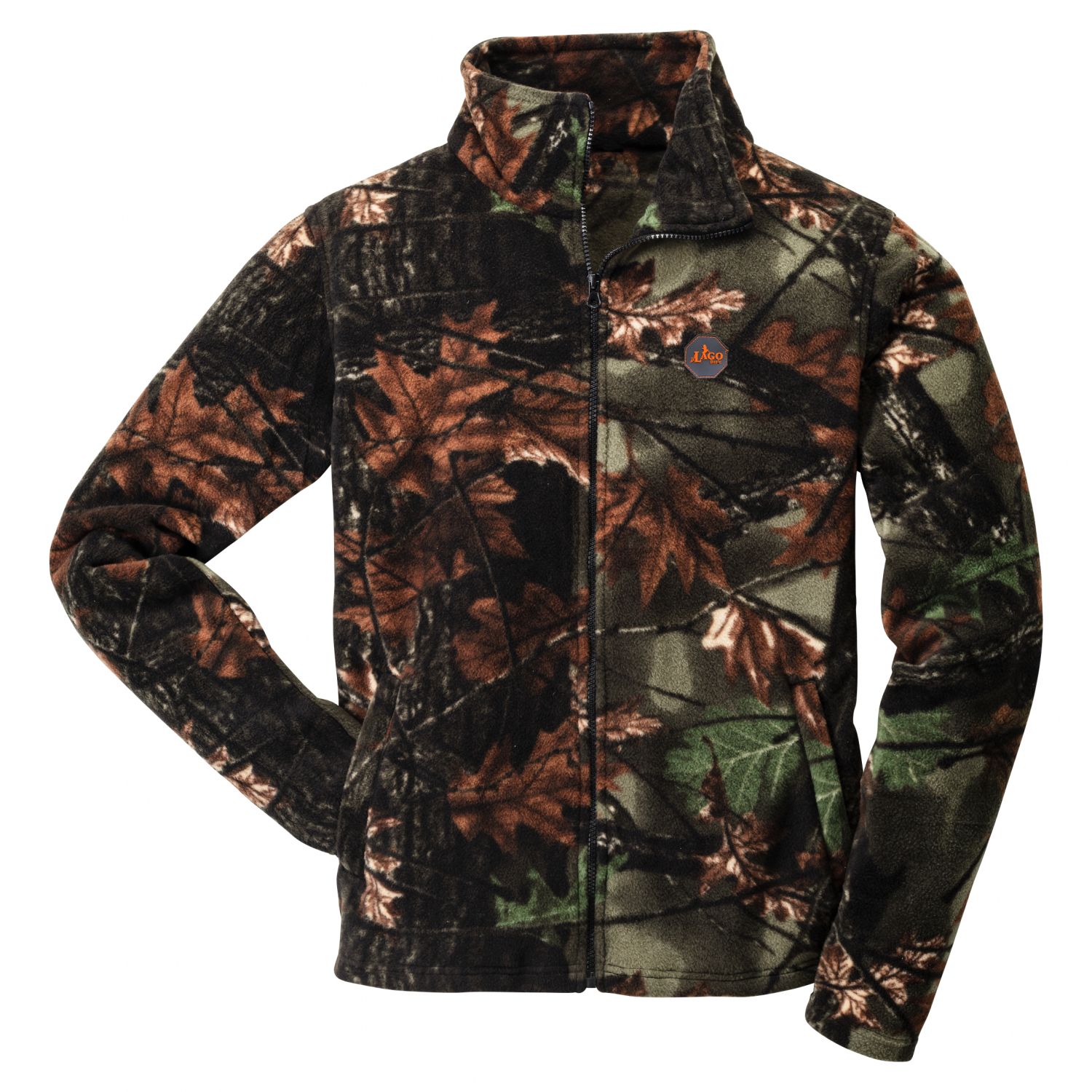 il Lago Basic Herren Fleecejacke Camo