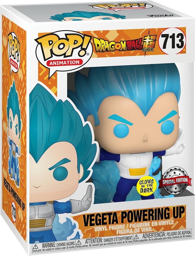 Funko Spielfigur Dragon Ball Super Vegeta Powering Up 713 Glows SP