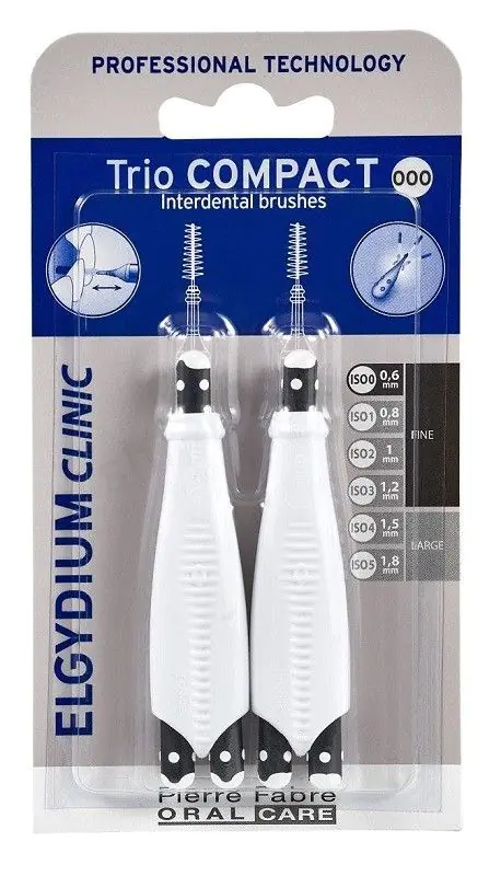 Elgydium Clinic Trio Compact 000 интерденталне четкице, веома уске