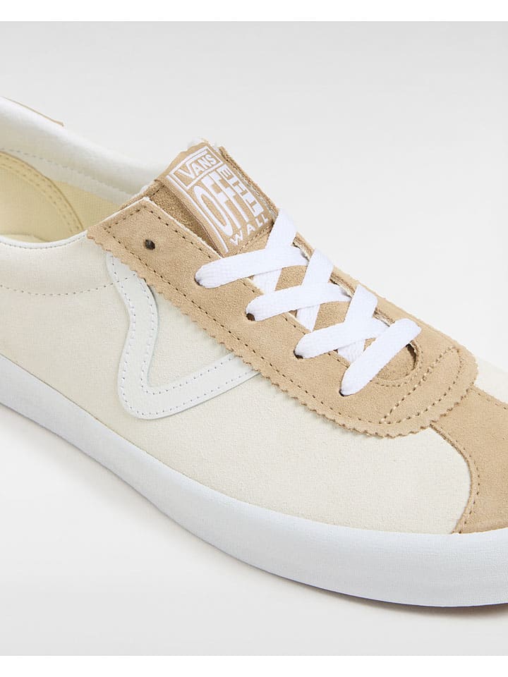 Vans Leder-Sneakers in Creme/ Beige günstig kaufen