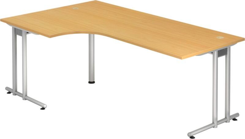 Hammerbacher Schreibtisch Matrix Buche-Nachbildung 2.000 x 1.200 x 720 mm