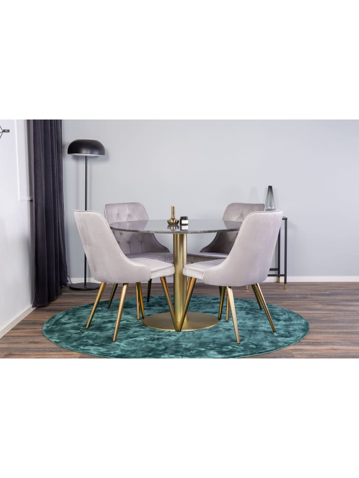 ebuy24 Essgruppe Estelle 17 (5-teilig) Hellgrau 106 x 106 cm günstig kaufen onesize