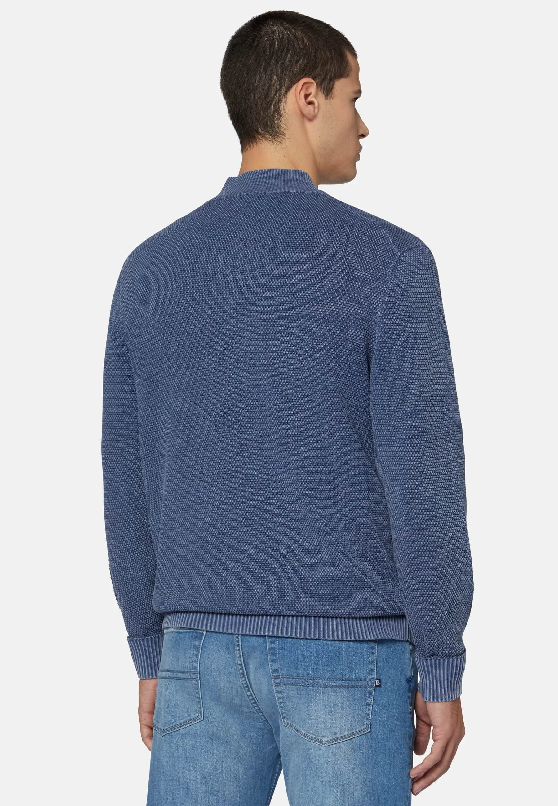 Suéter de cuello alto con costuras de Boggi Milano