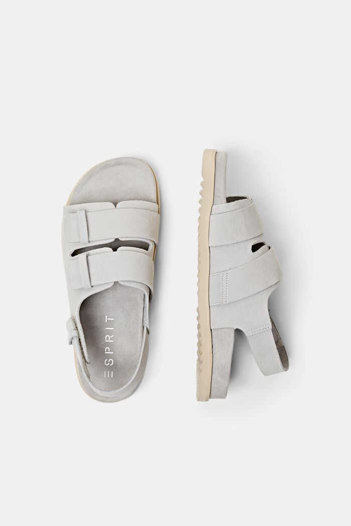 Sandalen aus Veloursleder