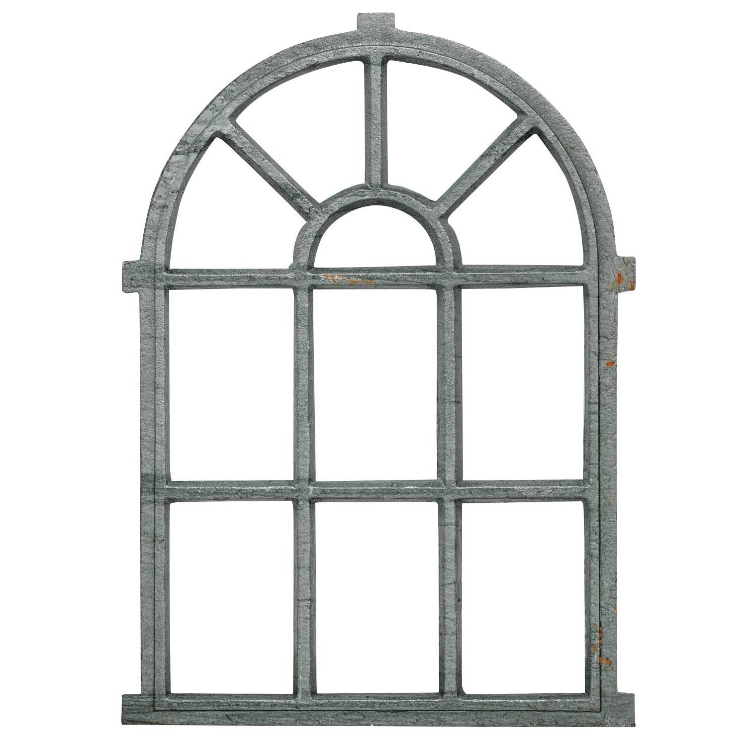 Aubaho Fenster Fenster grau Stallfenster Eisenfenster Scheunenfenster Eisen 92cm Anti