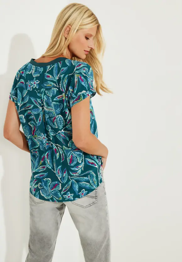 CECIL Bluse mit Multicolorprint