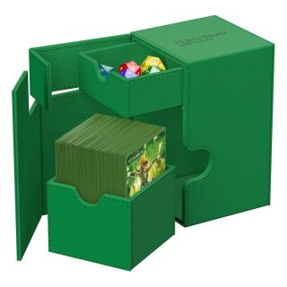 Ultimate Guard Flip`n`Tray 100+ XenoSkin Monocolor - Grün