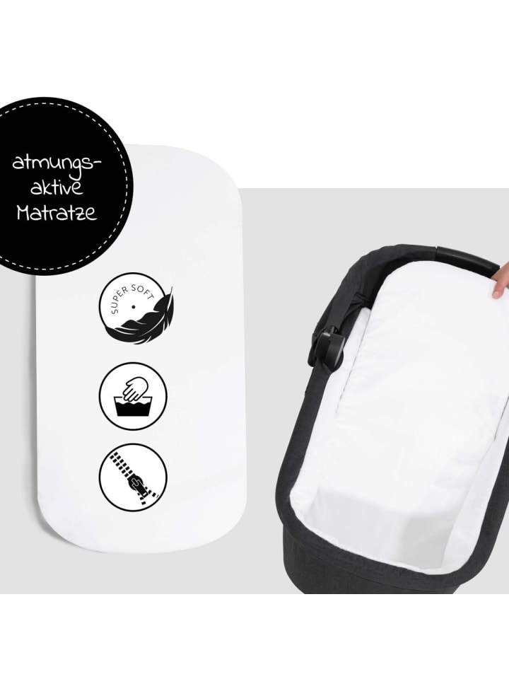 Hauck Babywanne für Buggy Colibri - Melange Black in schwarz,grau günstig kaufen onesize