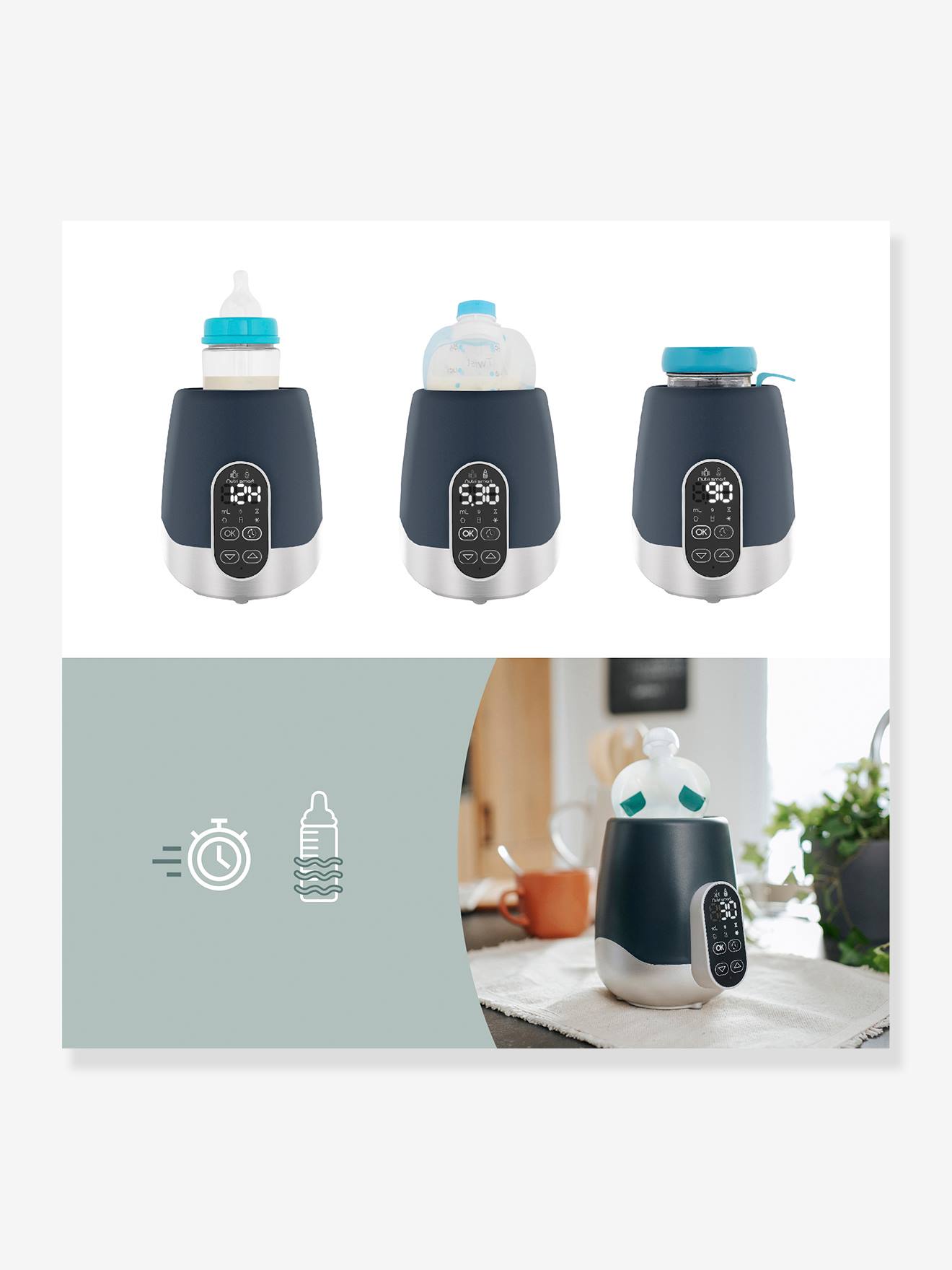 Babymoov Flaschenwärmer Nutri Smart BABYMOOV - blaugrau/weiß