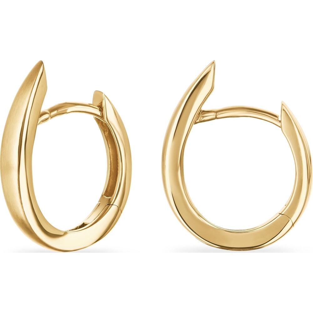 FAVS Créoles 585 Or jaune Boucles d'oreilles