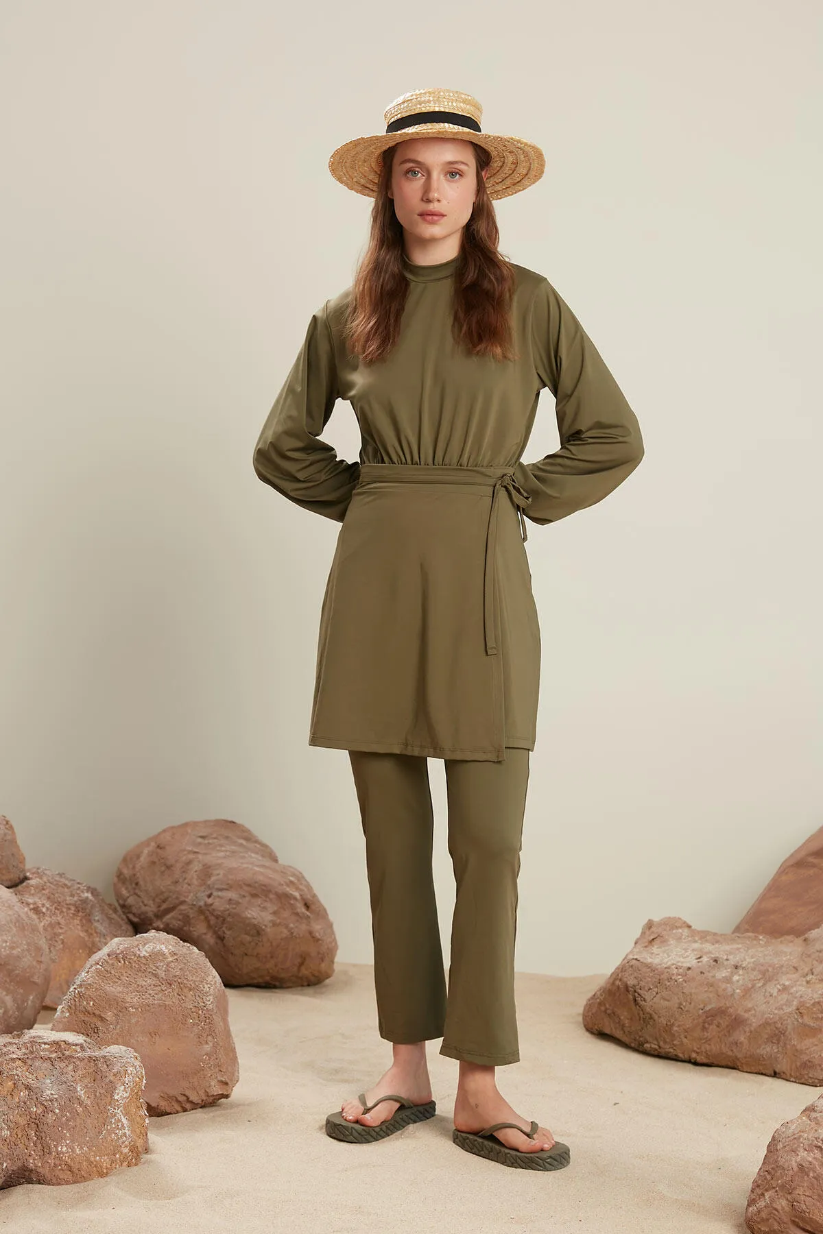 Manuka  HIJAB-BADEANZUG-ROCK KHAKI