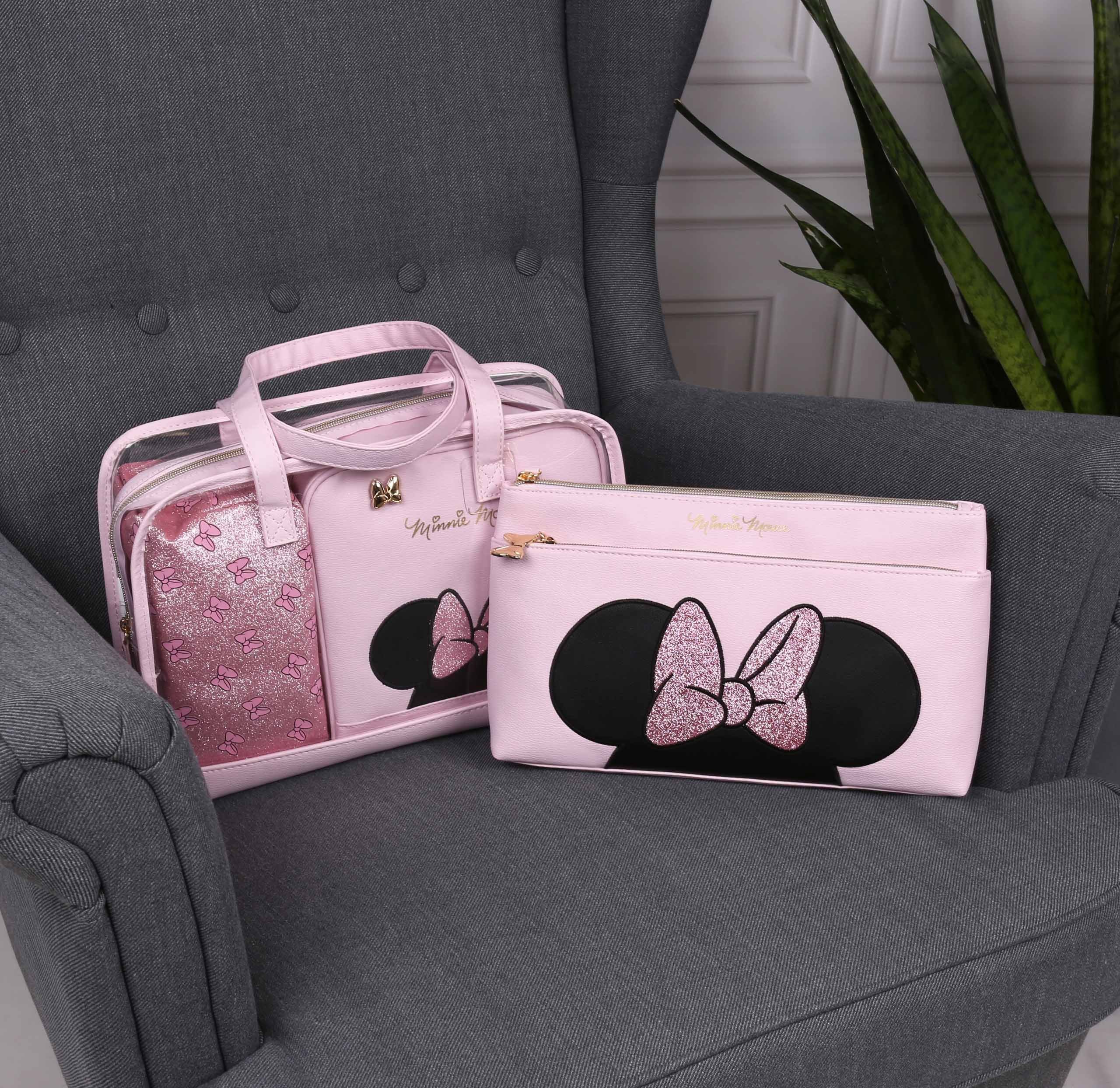 Sarcia.eu Kulturbeutel Minnie Mouse  Rosa Kosmetiktasche mit Reißverschluss 33x19x5 cm