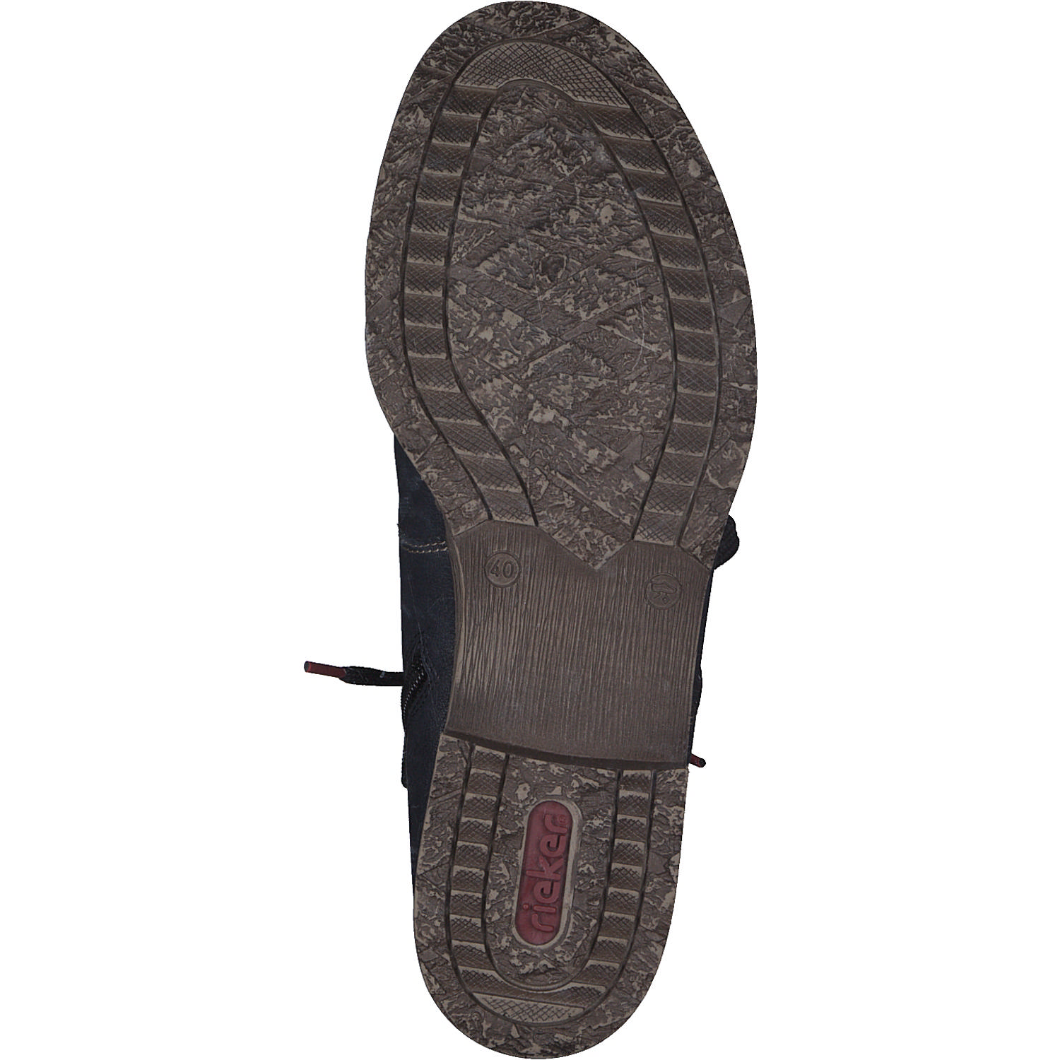 Rieker 70811, Schnürstiefeletten, Damen, Blau (Ozean)