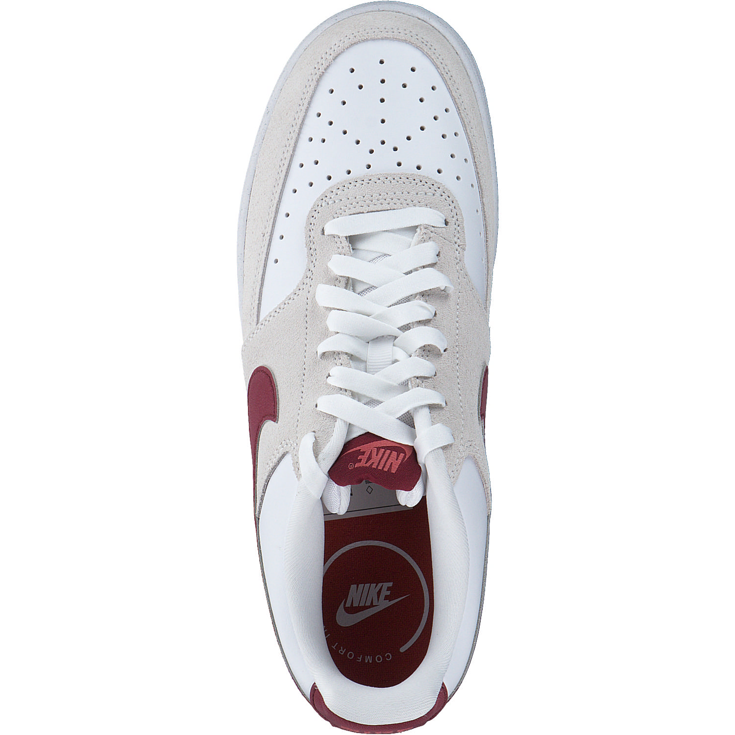 Nike Court Vision Low FQ7628, Schnürschuhe, Damen, Weiß