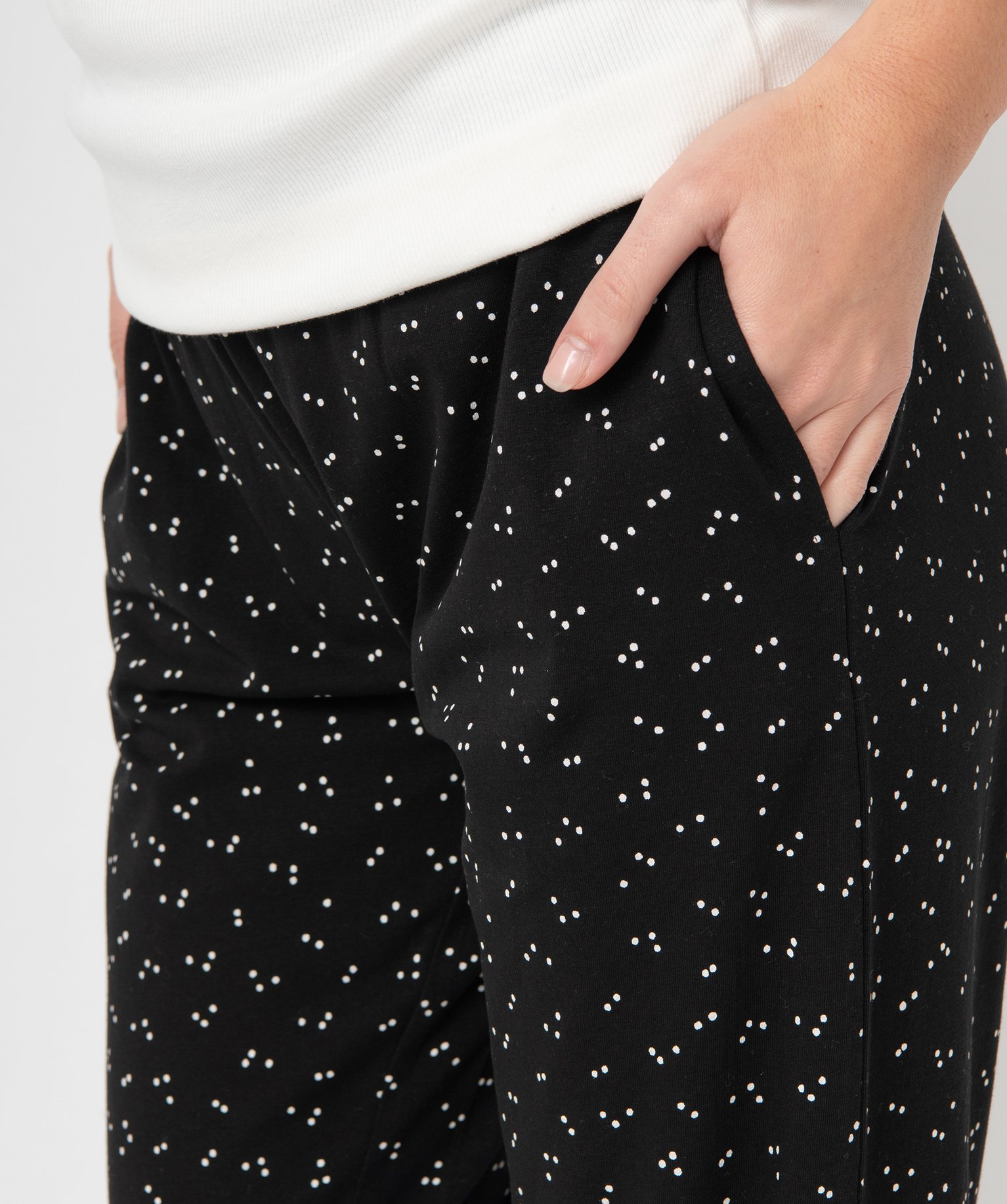 Pantalon de pyjama femme imprimé avec bas élastiqué imprime | GEMO